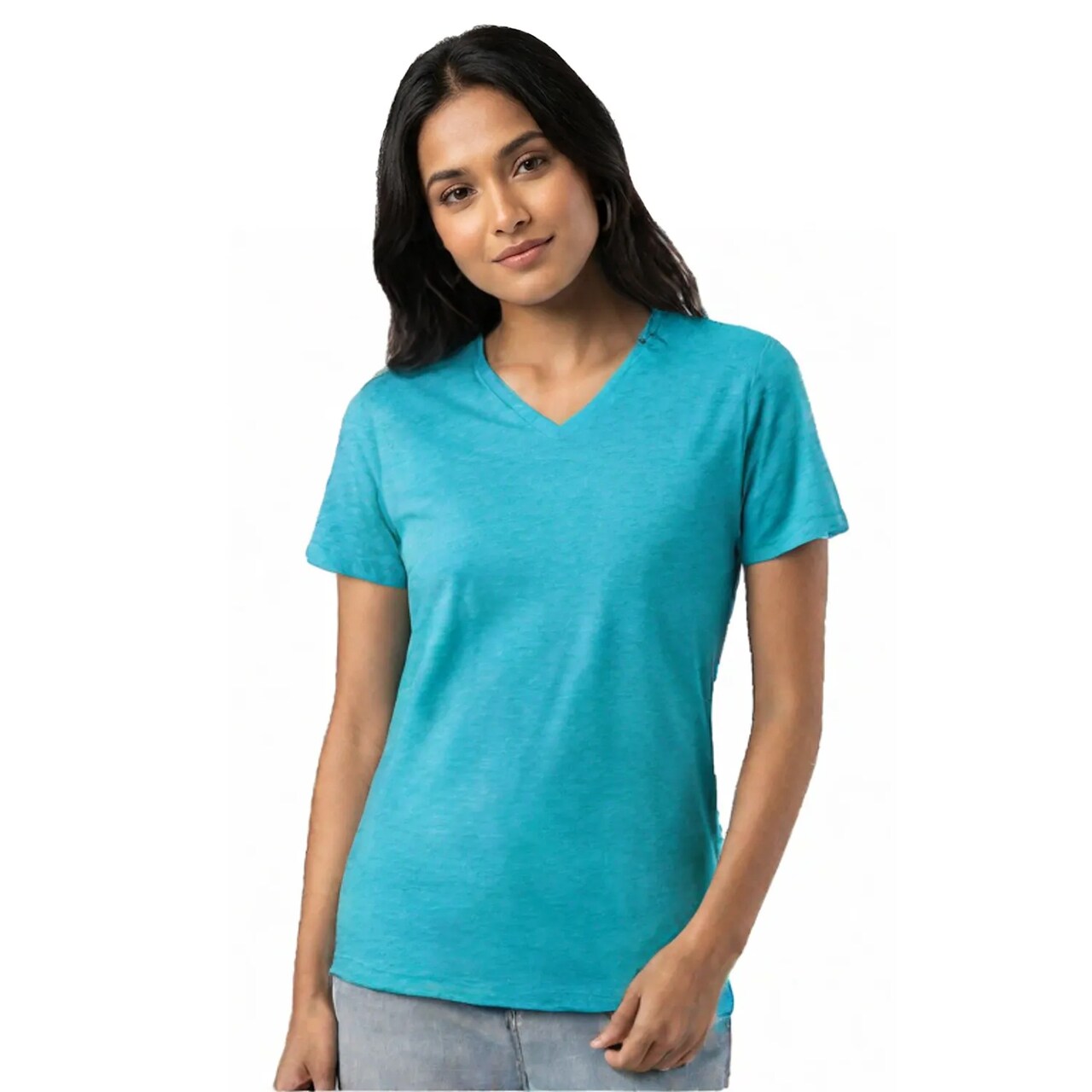 BELLA + CANVAS Triblend V-Neck Tee Soft Lightweight Unisex Retail Fit Everyday Wear Shirt